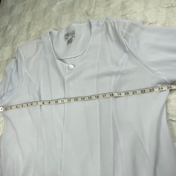 🔥Tally Taylor Paris Rome Nun Priest Church Cross White Robe Women Size 20W - Picture 10 of 14